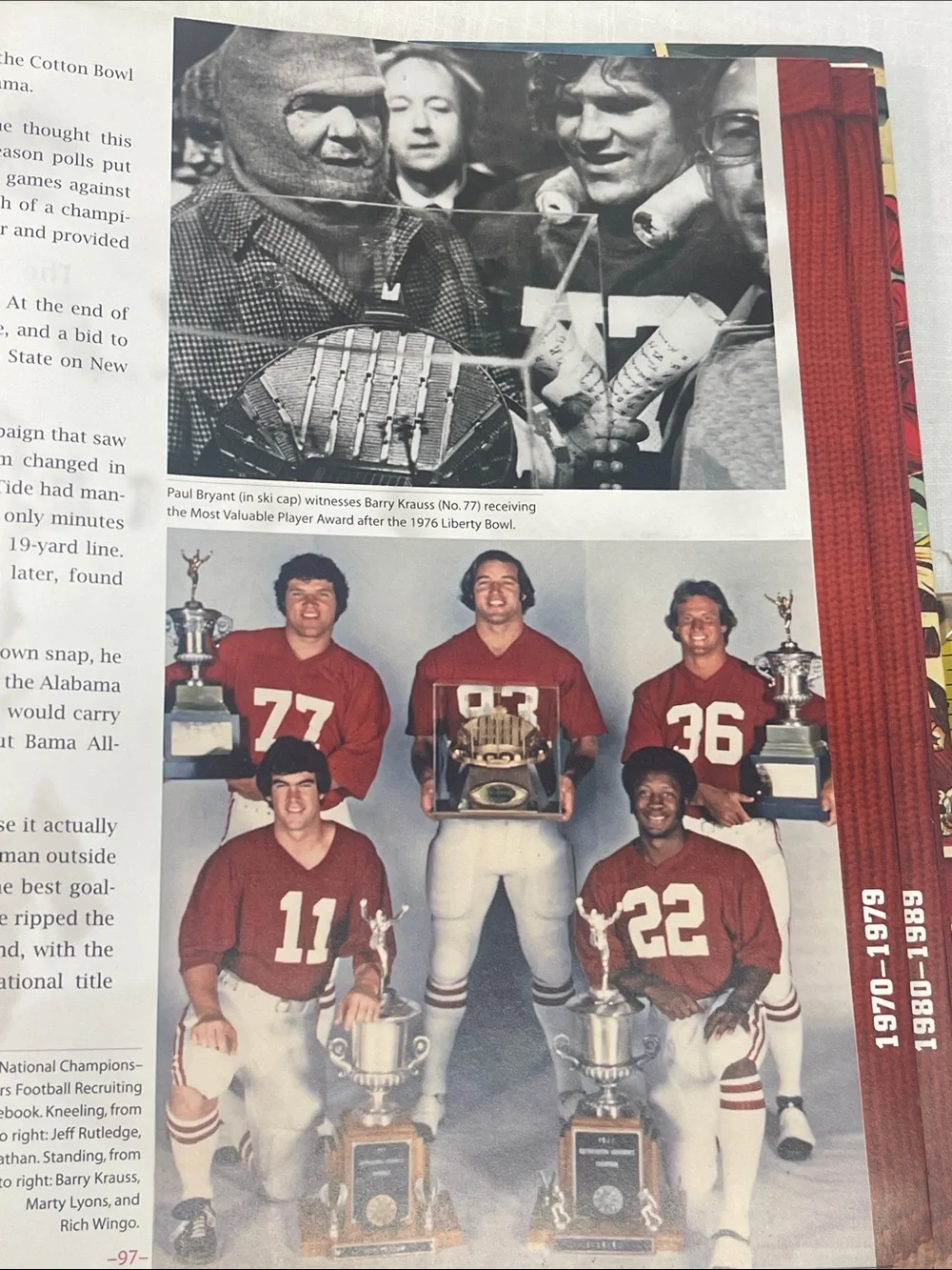 Football Vault - Crimson Hardcover Coffee Table Book